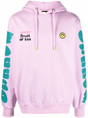 BARROW logo-print hoodie - Pink