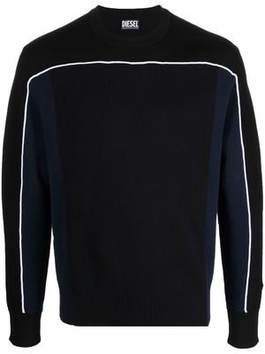 Diesel K-Wichita piped sweatshirt - Black