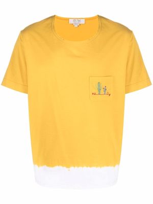 Nick Fouquet embroidered-design T-shirt - Yellow
