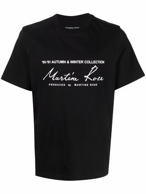 Martine Rose '90/'91 AW collection logo T-shirt - Black