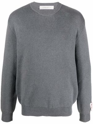 Golden Goose logo-patch sweatshirt - Grey