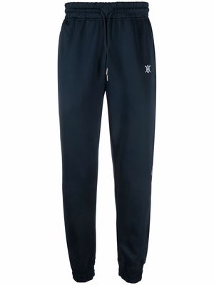 Daily Paper logo tape track pants - Blue