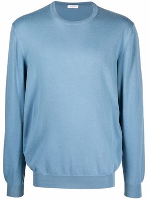 Boglioli crew neck pullover jumper - Blue