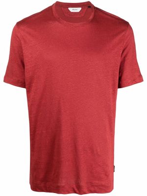 Ermenegildo Zegna linen short-sleeve T-shirt - Red