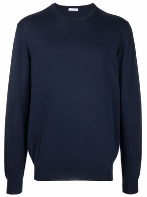 Boglioli cotton knit jumper - Blue