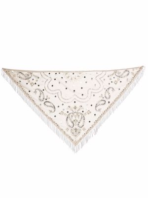 Tutu Du Monde Gemini fringe shawl - Neutrals