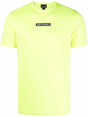 Just Cavalli logo-print T-shirt - Yellow