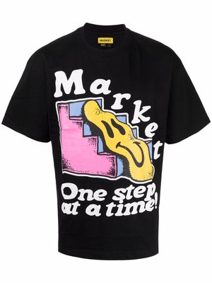 MARKET graphic-logo print T-shirt - Black