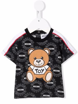 Moschino Kids Teddy Bear cotton T-Shirt - Black