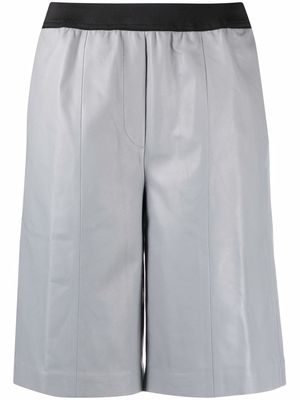 Loulou Studio Piren lambskin shorts - Grey