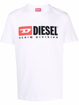 Diesel embroidered-logo cotton T-shirt - White
