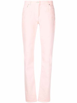 ETRO floral-embroidered jeans - Pink