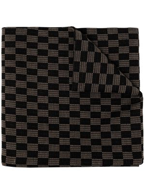 Onefifteen x Anowhereman geometric-print scarf - Brown