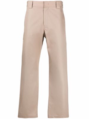 MSGM contrasting panel detail trousers - Neutrals