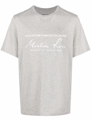 Martine Rose logo-print T-shirt - Grey