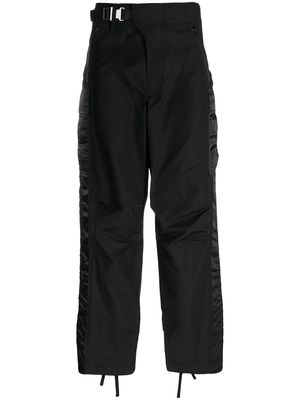 sacai belted cargo-style trousers - Black