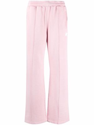 Golden Goose star-logo straight-leg trousers - Pink