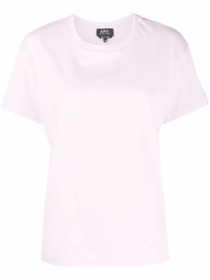 A.P.C. Jade logo-print cotton T-shirt - Pink