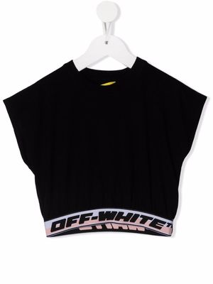 Off-White Kids logo-underband short-sleeve T-shirt - Black