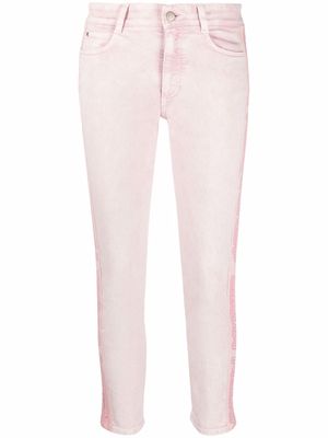 Stella McCartney logo tape slim jeans - Pink