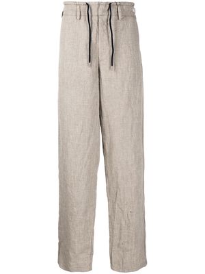 Giorgio Armani drawstring-waist trousers - Neutrals