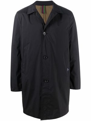 PS Paul Smith buttoned-up single-breasted coat - Black