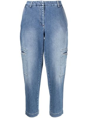 Fabiana Filippi high-waisted cropped jeans - Blue