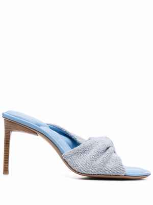 Jacquemus Bagnu twist-detail sandals - Blue