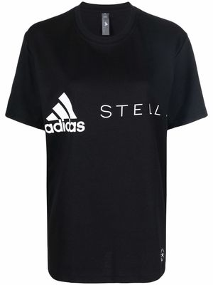 adidas by Stella McCartney logo-print T-shirt - Black