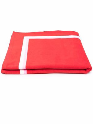 Moschino Kids Teddy Bear-print beach towel - Red
