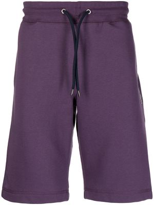 PS Paul Smith zebra-patch drawstring-waist shorts - Purple