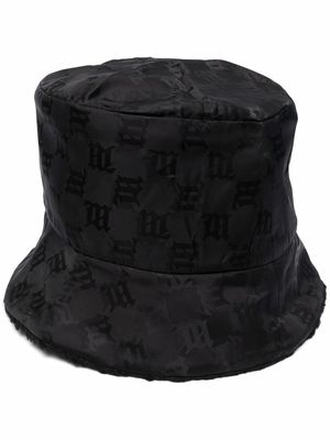 MISBHV monogram-print bucket hat - Black