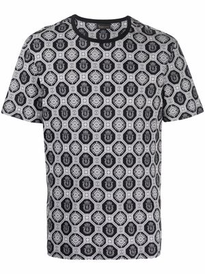 Billionaire geometric-print cotton T-shirt - Black