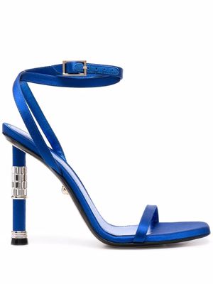 Alevì crystal-embellished heel sandals - Blue