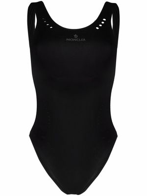 Moncler cut-out open-back swimsuit - Black