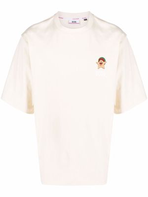 Gcds graphic-print cotton T-shirt - Neutrals