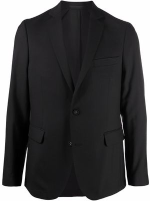 Officine Generale single-breasted wool blazer - Black