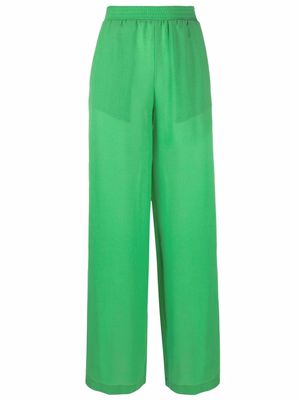 Federica Tosi wide-leg flared trousers - Green