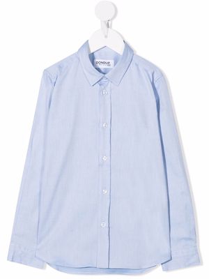 DONDUP KIDS button-down fitted shirt - Blue