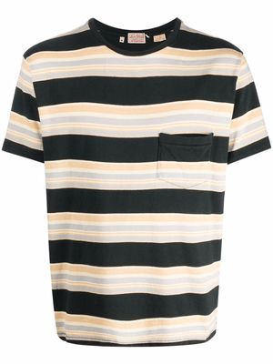 Levi's: Made & Crafted stripe-print T-shirt - Green