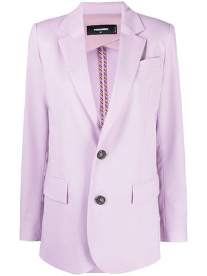 Dsquared2 notched-lapel single-breasted blazer - Purple