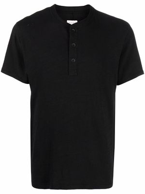 Rag & Bone short-sleeve henley T-shirt - Black