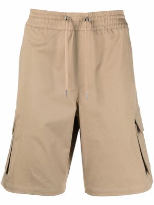 Neil Barrett cargo-pocket knee-length shorts - Neutrals