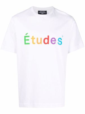 Etudes logo-print cotton T-shirt - White