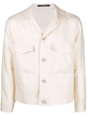 Tagliatore button-up tailored jacket - Neutrals