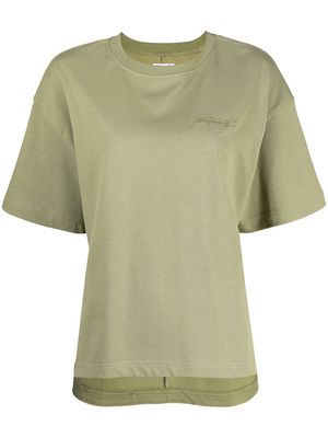 izzue logo-print short-sleeved T-shirt - Green