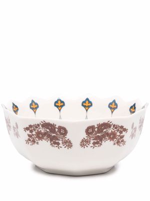 Seletti hybrid contrast-print bowl - White