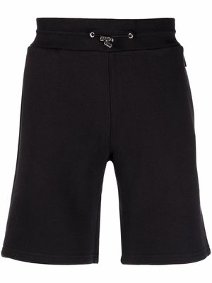 Philipp Plein logo-patch track shorts - Black