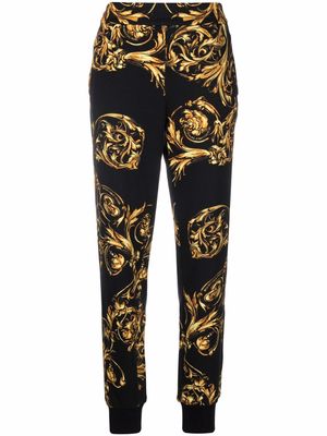 Versace Jeans Couture baroque-pattern track pants - Black