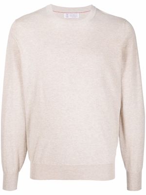 Brunello Cucinelli cotton knit jumper - Neutrals